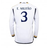 Camisa de time de futebol Real Madrid Eder Militao #3 Replicas 1º Equipamento 2023-24 Manga Comprida